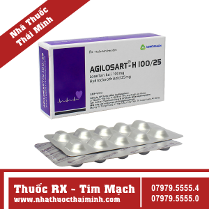 Thuốc Agilosart 100mg - điều trị tăng huyết áp (10 vỉ x 10 viên)