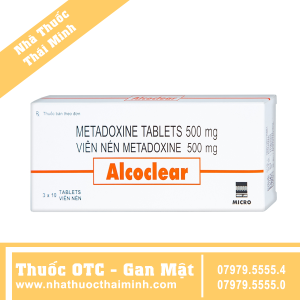 Thuốc Alcoclear 500mg Micro bảo vệ gan (3 vỉ x 10 viên)