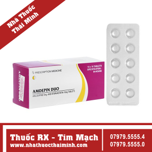 Thuốc Amdepin Duo - điều trị huyết áp (10 vỉ x 10 viên)