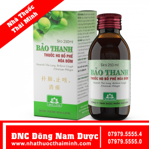 Thuôc ho  bổ phế Bảo Thanh sản phẩm truyền thống của Dược phẩm Hoa Linh