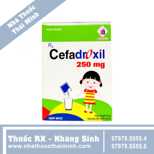 Thuốc kháng sinh Cefadroxil 250mg (12 gói)