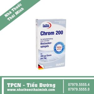 VIÊN DÙNG CHO BỆNH ĐÁI THÁO ĐƯỜNG - CHROM 200 EURHO VITAL