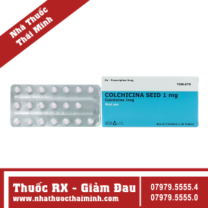 Thuốc Colchicina Seid 1mg - điều trị bệnh gout (2 vỉ x 20 viên)