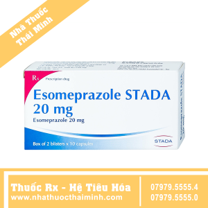 Thuốc Esomeprazole 20mg Stada - Điều trị trào ngược dạ dày, thực quản (20 viên)