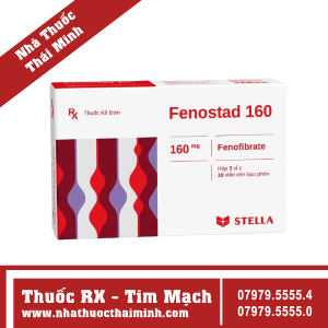 Thuốc Fenostad 160 -điều trị rối loạn mỡ máu (3 vỉ x 10 viên)