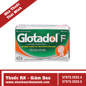 Thuốc Glotadol F Glomed hỗ trợ giảm đau, hạ sốt (10 vỉ x 10 viên)