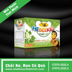 Hebeekid Fiber | Hỗ trợ nhuận tràng, hỗ trợ giảm nguy cơ táo bón do thiếu chất xơ.