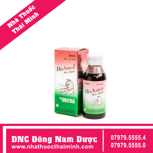 Siro thuốc HoAstex OPC giúp giảm ho, viêm họng, viêm phế quản (90ml)