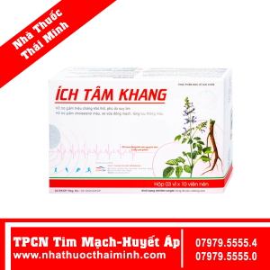 Viên uống Ích Tâm Khang Hồng Bàng phòng ngừa suy tim, bồi bổ tim mạch