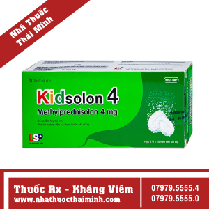 Thuốc Kidsolon 4mg - hỗ trợ chống viêm (5 vỉ x 10 viên)