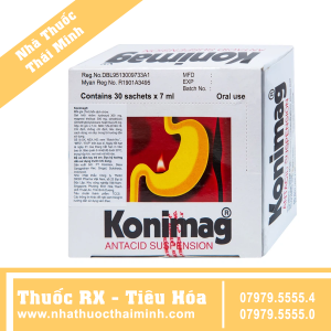 Gel uống Konimag PT Konimex giảm triệu chứng khó chịu ở dạ dày (30 gói x 7ml)