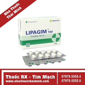 Thuốc Lipagim 160 Agimexpharm (3 vỉ x 10 viên)