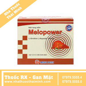 Thuốc Melopower 300mg - điều trị tăng amoniac huyết (12 vỉ x 5 viên)