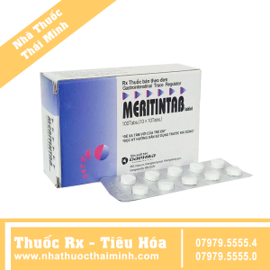 Thuốc Meritintab - trị viêm loét dạ dày, tá tràng (10 vỉ x 10 viên)