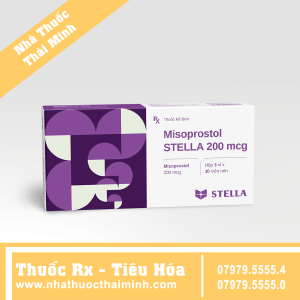 Thuốc Misoprostol Stella 200mcg - hỗ trợ điều trị loét dạ dày, tá tràng (30 viên)