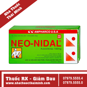 Thuốc Neo-Nidal 100mg - Giúp giảm đau, kháng viêm (3 vỉ x 10 viên)