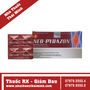 Thuốc Neopyrazon 50mg - giúp giảm đau, hạ sốt và kháng viêm (100 viên)