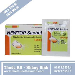 Thuốc Newtop Sachet 100mg - điều trị nhiễm khuẩn (10 gói x 1g)