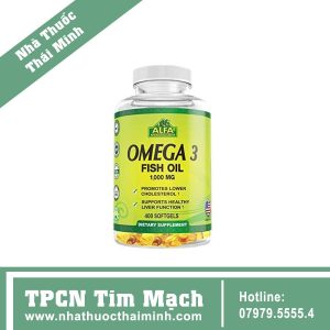 Omega 3 Alfa - Bổ não, tim mạch, sáng mắt