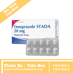 Thuốc Omeprazole Stada 20mg - trị trào ngược dạ dày, thực quản (3 vỉ x 10 viên)