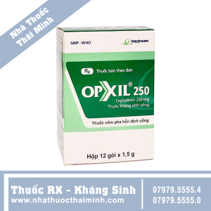 Thuốc Opxil 250 - điều trị nhiễm khuẩn (12 gói)