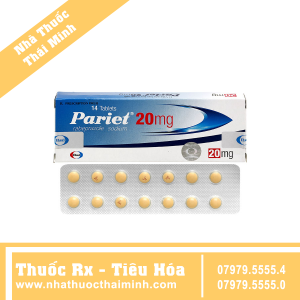 Thuốc Pariet 20mg - điều trị loét dạ dày lành tính (1 vỉ x 14 viên)