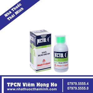 Siro trị ho trẻ em Pectol-E Sagopha điều trị viêm phế quản, cảm cho trẻ (90ml)