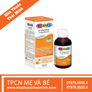 Siro Pediakid 22 Vitamines bổ sung vitamin tổng hợp cho bé chai 125ml