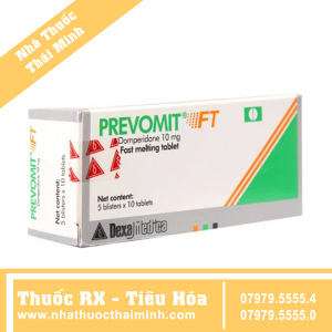 Thuốc Prevomit FT 10mg trị triệu chứng nôn và buồn nôn (5 vỉ x 10 viên)