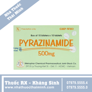 Thuốc Pyrazinamide 500mg - điều trị bệnh lao phổi (10 vỉ x 10 viên)