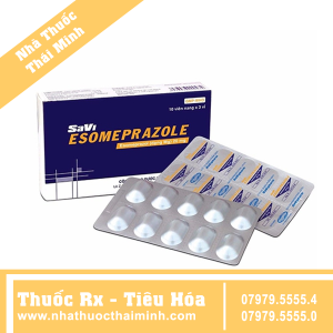 Thuốc Savi Esomeprazol 40mg - điều trị viêm loét dạ dày, tá tràng (2 vỉ x 7 viên)