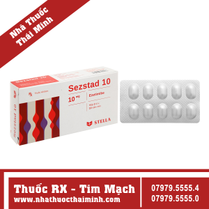 Thuốc Sezstad 10 - điều trị rối loạn mỡ máu (3 vỉ x 10 viên)