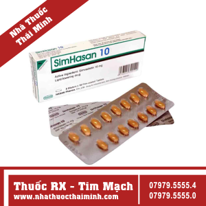 Thuốc Simhasan 10 - điều trị rối loạn lipid máu (2 vỉ x 15 viên)