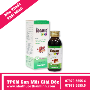 Siro giúp thanh nhiệt, hỗ trợ làm giảm mụn nhọt, mẩn ngứa, táo bón Boganic Kid (100ml)