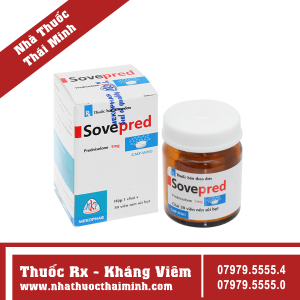 Thuốc Sovepred 5mg - chống viêm và ức chế miễn dịch (30 viên)