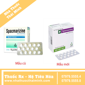 Thuốc Spacmarizine 40mg - Chống đau do co thắt cơ trơn ở đường tiêu hóa (20 vỉ x 15 viên)