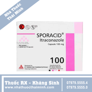 Thuốc Sporacid - điều trị nấm candida âm hộ, âm đạo (3 vỉ x 4 viên)