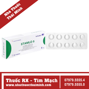 Thuốc Stamlo 5mg - điều trị tăng huyết áp (2 vỉ x 10 viên)