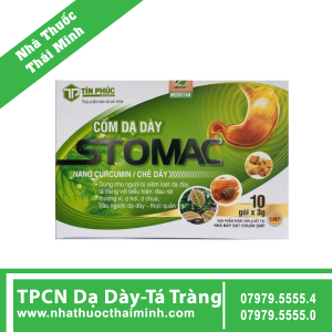 Cốm dạ dày Stomac Tín Phúc hỗ trợ trị viêm loét, đau dạ dày