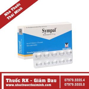 Thuốc Sympal 25mg - Giảm đau, chống viêm (2 vỉ x 10 viên)