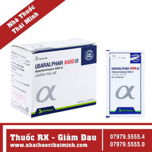 Thuốc Usaralphar 4200 UI - Điều trị phù nề do bong gân (30 gói x 1g)