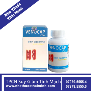 Viên uống Venocap Plus Nature Gift ngăn ngừa suy giãn tĩnh mạch, trĩ (60 viên)