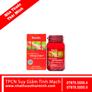 Viên uống Venpoten Pro-life New Zealand Nutritionals điều trị giãn tĩnh mạch (30 viên)