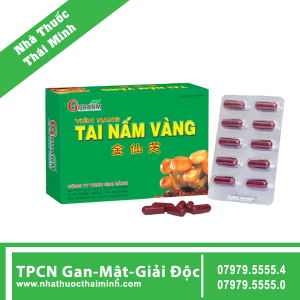 Viên uống Tai Nấm Vàng Gpharm tăng cường chức năng gan