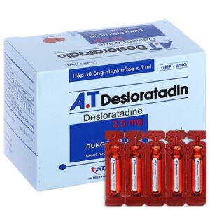 Thuốc viêm mũi dị ứng, nổi mày đay A.T Desloratadin 2.5mg