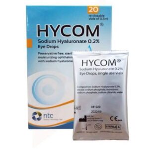 Dung dịch nước mắt nhân tạo đơn liều nhỏ mắt HYCOM 0,2 %