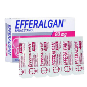 Viên đặt hậu môn Efferalgan 80mg