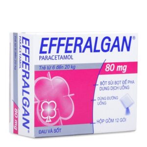 Bột sủi Efferalgan 80mg (12 gói)