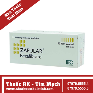 Thuốc Zafular - điều trị tăng lipid máu (5 vỉ x 10 viên)